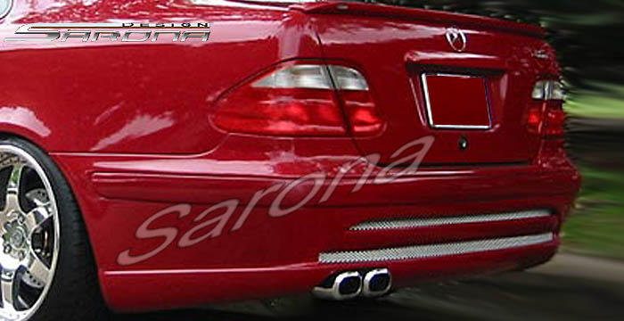 Custom Mercedes CLK Rear Bumper  Coupe & Convertible (1998 - 2002) - $590.00 (Part #MB-032-RB)
